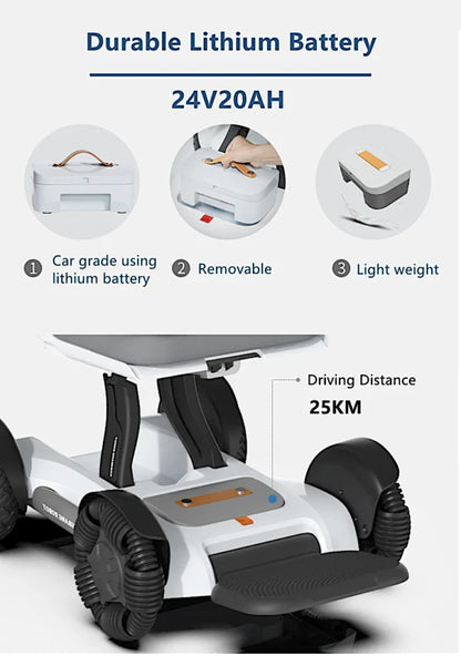 All Terrain Electric wheelchair Scooter Auto Folding with Smart App Control